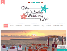 Tablet Screenshot of a-destinationwedding.com